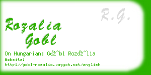 rozalia gobl business card